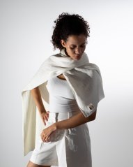 White Snow - Scarf Swirl